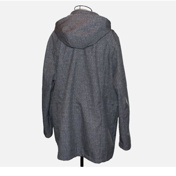 ZeroXposur Jacket 1X Fleece Lined Removable Hood Zip Pockets Gray Lightweight - Picture 6 of 10